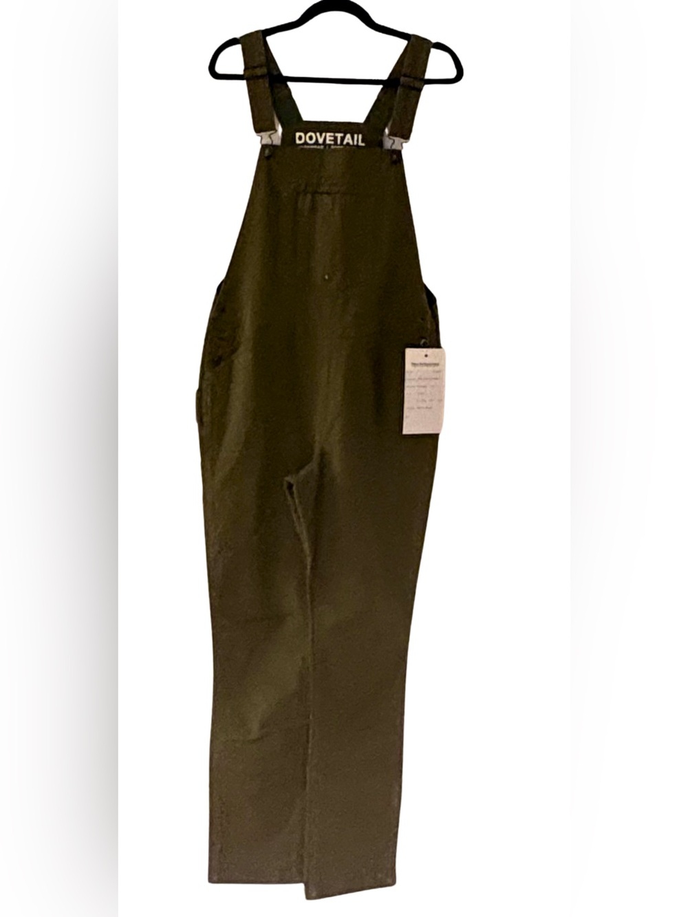 Dovetail Olive Green Bib Freshley Overalls